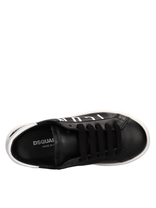 Sneakers in pelle DSQUARED2 | 79402 GINEVRANERO-BIANCO